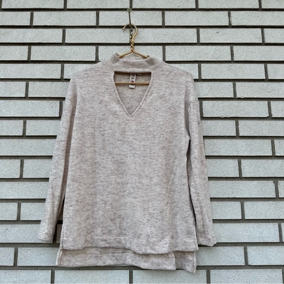 Dolan Left Coast Rebecca Ribbed Sweater Oatmeal Cream - Picture 1 of 9